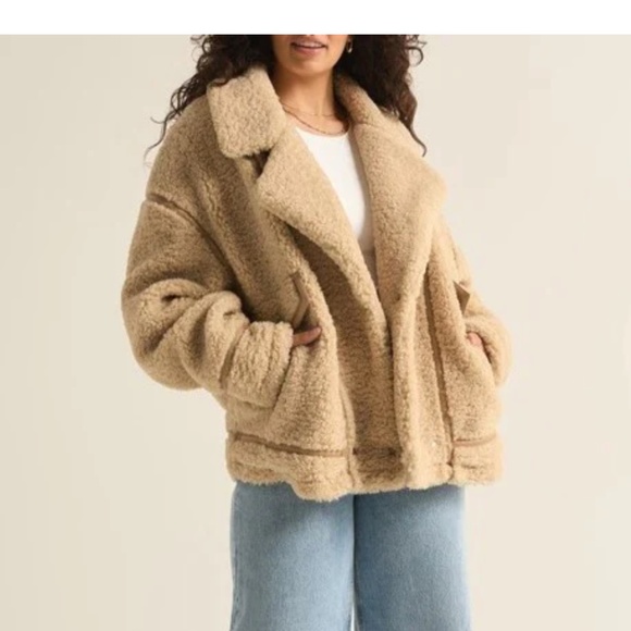 ✨NWOT ✨  Z Supply Ari Sherpa Jacket - Sz S - Picture 5 of 9